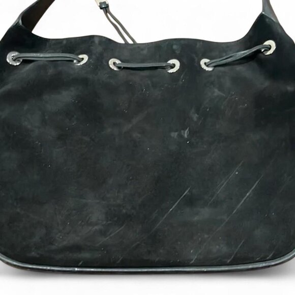 Vintage Gucci Black Suede Hobo Bag - Picture 3 of 6